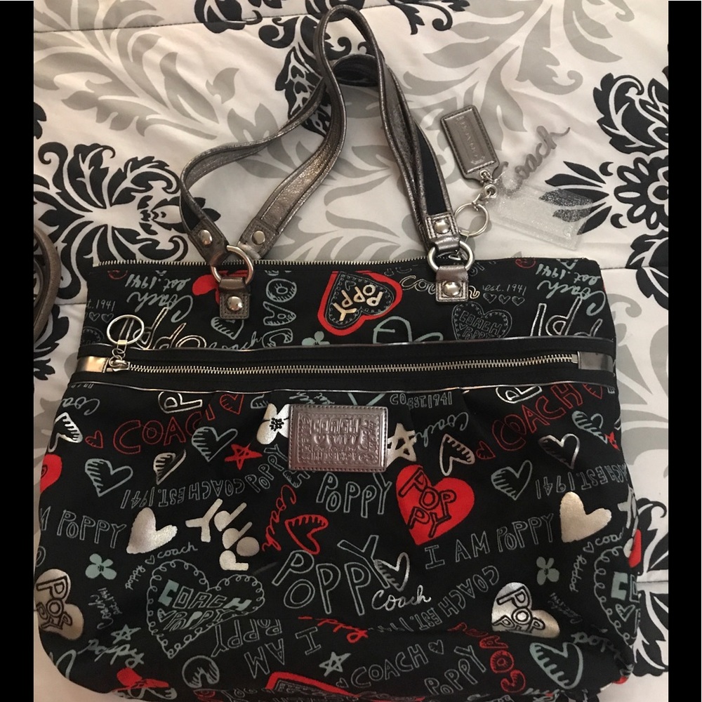 Coach Graffiti Glam Poppy Handbag🎉